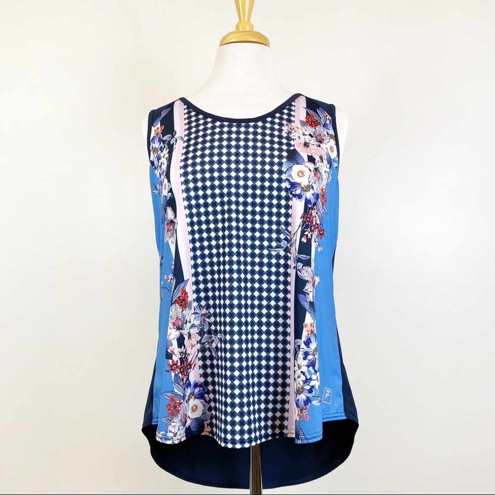 Fila Sport Floral Blue Tank Top, XL